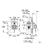 BAUCLASSIC ΜΙΚΤΗΣ ΛΟΥΤΡΟΥ ΜΕ ΕΝΑ ΜΟΧΛΟ 29047000 GROHE - Image 2
