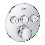 GROHTHERM SMARTCONTROL ROUND ΘΕΡΜΟΣΤΑΤΗΣ ΓΙΑ ΕΝΤΟΙΧΙΖΟΜΕΝΗ ΕΓΚΑΤΑΣΤΑΣΗ 3 ΡΟΩΝ ΧΡΩΜΕ 29121000 GROHE