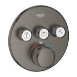 GROHTHERM SMARTCONTROL ΙΙΙ ΑΝΑΜΕΙΚΤΙΚΗ ΜΠΑΤΑΡΙΑ ΜΕ ΘΕΡΜΟΣΤΑΤΗ BRUSHED HARD GRAPHITE 29121AL0 GROHE