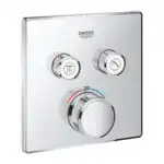 GROHTHERM SMARTCONTROL ΘΕΡΜΟΣΤΑΤΗΣ ΓΙΑ ΕΝΤΟΙΧΙΖΟΜΕΝΗ ΕΓΚΑΤΑΣΤΑΣΗ 2 ΡΟΩΝ CHROME 29124000 GROHE