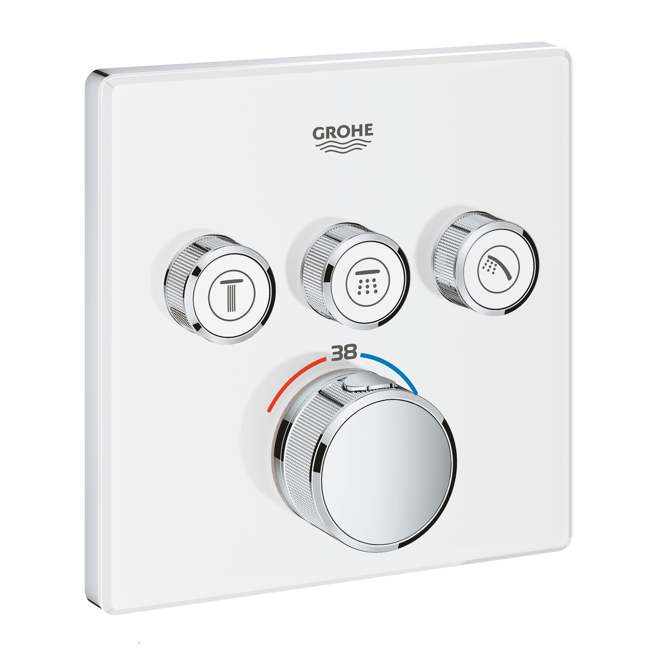 29157LS0 GROHTHERM SMARTCONTROL ΘΕΡΜΟΣΤΑΤΗΣ ΓΙΑ ΕΝΤΟΙΧΙΖΟΜΕΝΗ ΕΓΚΑΤΑΣΤΑΣΗ 3 ΡΟΩΝ MOON WHITE 29157LS0 GROHE - Image 1