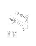 ESSENCE ΜΠΑΤΑΡΙΑ ΝΙΠΤΗΡΑ ΔΥΟ ΟΠΩΝ 1/2″ ΜΕΓΕΘΟΣ M 29192001 GROHE - Image 2