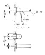 EUROSMART ΜΠΑΤΑΡΙΑ ΝΙΠΤΗΡΑ ΔΥΟ ΟΠΩΝ 1/2" S-ΜΕΓΕΘΟΣ 29337003 GROHE - Image 2
