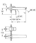 EUROSMART ΜΠΑΤΑΡΙΑ ΝΙΠΤΗΡΑ ΔΥΟ ΟΠΩΝ 1/2" Μ-ΜΕΓΕΘΟΣ 29338003 GROHE - Image 2