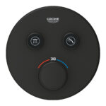 GROHTHERM SMARTCONTROL ROUND ΘΕΡΜΟΣΤΑΤΗΣ ΓΙΑ ΕΝΤΟΙΧΙΖΟΜΕΝΗ ΕΓΚΑΤΑΣΤΑΣΗ 2 ΡΟΩΝ PHANTOM BLACK 29507KF0 GROHE - Image 4