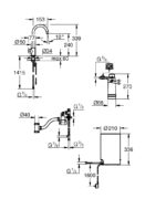 ΒΡΥΣΗ ΚΑΙ ΜΠΟΪΛΕΡ RED MONO Μ SIZE BRUSHED HARD GRAPHITE C-SPOUT 30085AL1 GROHE - Image 2