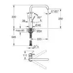 ESSENCE ΜΠΑΤΑΡΙΑ ΝΕΡΟΧΥΤΗ ΜΟΝΟΥ ΜΟΧΛΟΥ 1/2″ ΧΡΩΜΕ 30269000 GROHE - Image 2