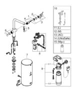ΒΡΥΣΗ ΚΑΙ ΜΠΟΪΛΕΡ RED DUO L SIZE SUPERSTEEL L-SPOUT 30325DC1 GROHE - Image 8