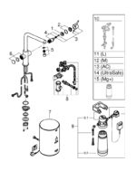 ΒΡΥΣΗ ΚΑΙ ΜΠΟΪΛΕΡ RED DUO M SIZE BRUSHED HARD GRAPHITE L-SPOUT 30327AL1 GROHE - Image 6