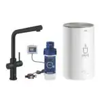 ΒΡΥΣΗ ΚΑΙ ΜΠΟΪΛΕΡ RED DUO M SIZE VELVET BLACK L-SPOUT 30327KS1 GROHE