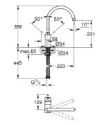 ΜΠΑΤΑΡΙΑ ΝΕΡΟΧΥΤΗ MINTA Ι ΨΗΛΗ ΧΡΩΜΕ 30345000 GROHE - Image 2
