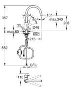 ΜΠΑΤΑΡΙΑ ΝΕΡΟΧΥΤΗ BAUEDGE ΨΗΛΗ ΧΡΩΜΕ 30536000 GROHE - Image 2