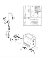BLUE PROFESSIONAL ΚΙΤ ΕΚΡΟΗΣ C-SPOUT ΜΕ ΜΠΑΤΑΡΙΑ ΜΟΝΗΣ ΛΕΙΤΟΥΡΓΙΑΣ SUPERSTEEL 31302DC2 GROHE - Image 3
