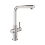 BLUE PROFESSIONAL ΚΙΤ ΜΕ ΡΟΥΞΟΥΝΙ L-SPOUT ΜΕ ΑΠΟΣΠΩΜΕΝΟ ΝΤΟΥΣ SUPERSTEEL 31326DC2 GROHE - Image 4