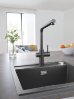BLUE HOME ΚΙΤ ΕΚΚΙΝΗΣΗΣ ΕΚΡΟΗΣ L-SPOUT VELVET BLACK 31454KS1 GROHE - Image 5