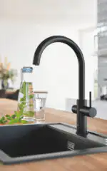 BLUE HOME ΚΙΤ ΕΚΚΙΝΗΣΗΣ ΕΚΡΟΗΣ C-SPOUT VELVET BLACK 31455KS1 GROHE - Image 5