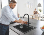BLUE HOME ΚΙΤ ΕΚΚΙΝΗΣΗΣ ΕΚΡΟΗΣ C-SPOUT VELVET BLACK 31455KS1 GROHE - Image 4