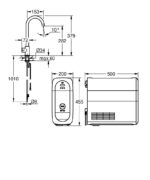 BLUE HOME ΚΙΤ ΕΚΚΙΝΗΣΗΣ ΕΚΡΟΗΣ C-SPOUT ΜΕ ΜΠΑΤΑΡΙΑ ΜΟΝΗΣ ΛΕΙΤΟΥΡΓΙΑΣ BRUSHED HARD GRAPHITE 31498AL1 GROHE - Image 2