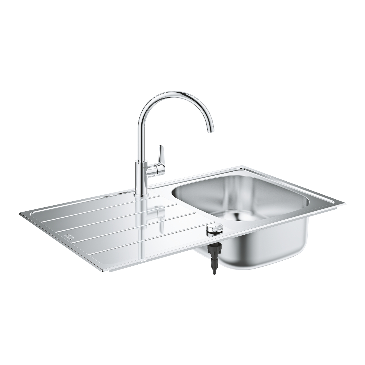 31562SD1 BAU ΣΕΤ ΑΝΟΞΕΙΔΩΤΟΣ ΝΕΡΟΧΥΤΗΣ 86 Χ 50CM ΜΕ ΜΠΑΤΑΡΙΑ K200 31562SD1 GROHE - Image 1