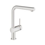 MINTA ΜΠΑΤΑΡΙΑ ΝΕΡΟΧΥΤΗ L-SPOUT 1/2″ SUPERSTEEL 32168DC0 GROHE