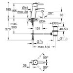 CONCETTO ΜΙΚΤΗΣ ΝΙΠΤΗΡΑ S-ΜΕΓΕΘΟΣ 1/2″ ΧΡΩΜΕ 32204001 GROHE - Image 2