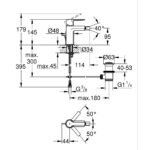 LINEARE ΜΠΑΤΑΡΙΑ ΜΠΙΝΤΕ S-ΜΕΓΕΘΟΣ 1/2″ ΧΡΩΜΕ 33848001 GROHE - Image 2