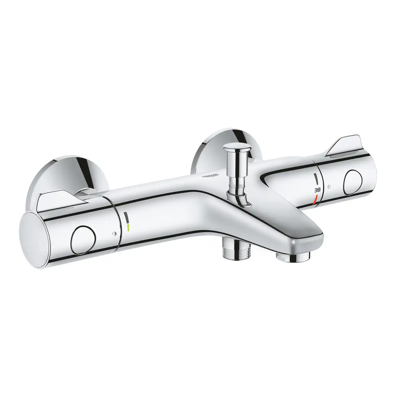 34567000 GROHTHERM 800 ΘΕΡΜΟΣΤΑΤΙΚΗ ΜΠΑΤΑΡΙΑ ΛΟΥΤΡΟΥ 1/2″ ΧΡΩΜΕ 34567000 GROHE - Image 1