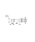 ΣΥΝΔΕΣΜΟΣ ΟΥΡΗΤΗΡΙΟΥ 1/2" 37044000 GROHE - Image 2
