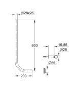 ΣΩΛΗΝΑΣ ΓΙΑ ΦΛΟΥΣΟΜΕΤΡΟ 37107000 GROHE - Image 2