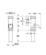 DAL - ΠΛΗΡΩΣ ΑΥΤΟΜΑΤΟ ΦΛΟΥΣΟΜΕΤΡΟ ΓΙΑ WC 37141000 GROHE - Image 2