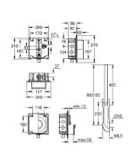 ΦΛΟΥΣΟΜΕΤΡΟ ΕΝΤΟΙΧΙΖΟΜΕΝΟ 3/4" WC 37153000 GROHE - Image 2