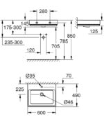 CUBE CERAMIC ΚΕΡΑΜΙΚΟΣ ΝΙΠΤΗΡΑΣ 60CM ΜΕ PUREGUARD 3947300H GROHE - Image 4