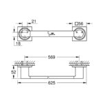 ALLURE NEW ΚΡΕΜΑΣΤΡΑ ΠΕΤΣΕΤΑΣ 56,9CM ΧΡΩΜΕ 40341001 GROHE - Image 2