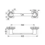 ALLURE NEW ΚΡΕΜΑΣΤΡΑ ΠΕΤΣΕΤΑΣ 56,9CM ΧΡΩΜΕ 40341001 GROHE - Image 2