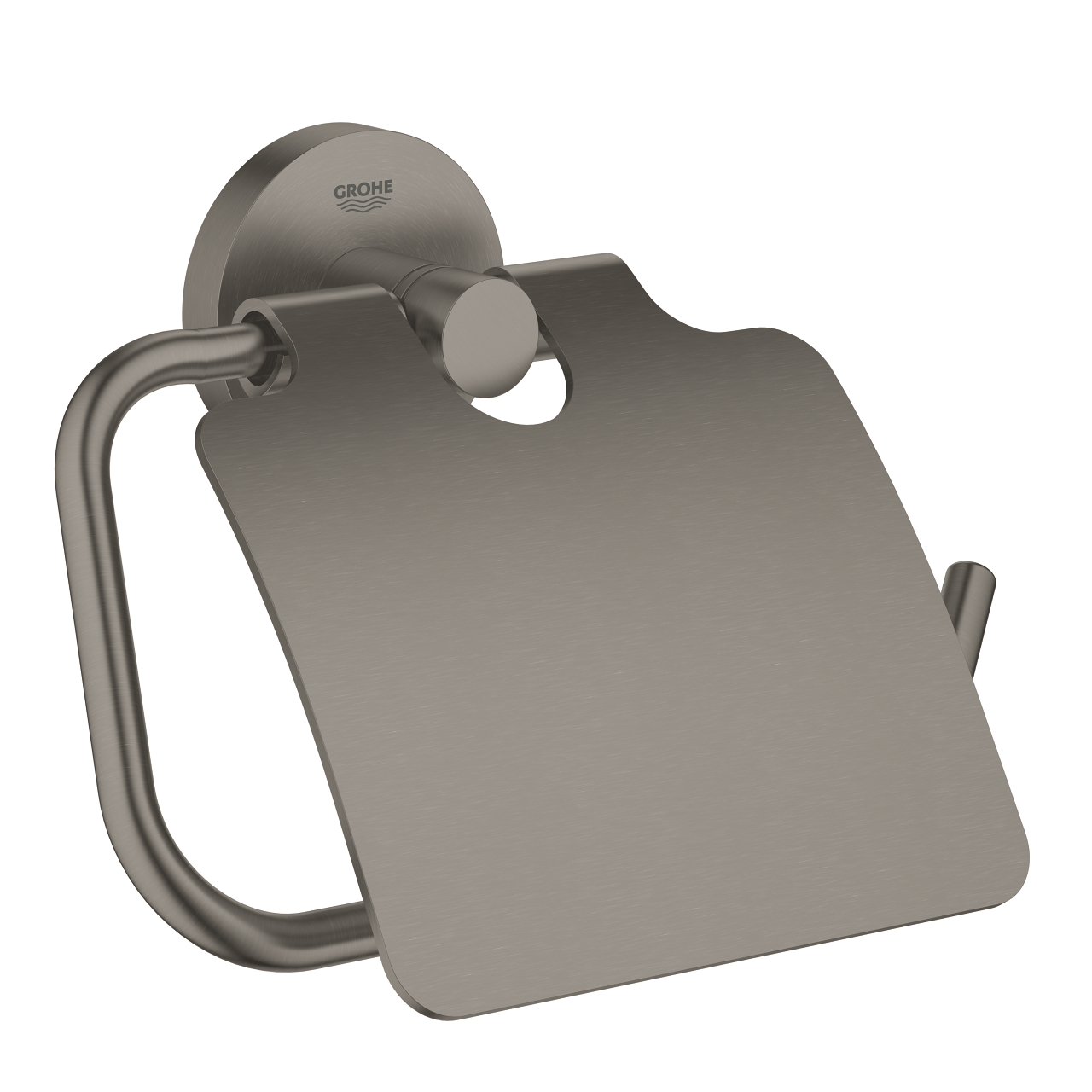 40367AL1 ESSENTIALS ΧΑΡΤΟΘΗΚΗ ΜΕ ΚΑΛΥΜΜΑ BRUSHED HARD GRAPHITE 40367AL1 GROHE - Image 1