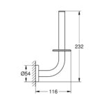 ESSENTIALS ΧΑΡΤΟΘΗΚΗ ΓΙΑ ΔΥΟ ΡΟΛΑ 40385001 GROHE - Image 2