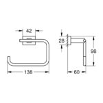 ESSENTIALS CUBE ΧΑΡΤΟΘΗΚΗ ΧΡΩΜΕ 40507001 GROHE - Image 2