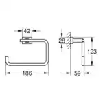 ESSENTIALS CUBE ΚΡΙΚΟΣ ΠΕΤΣΤΕΑΣ SUPERSTEEL 40510DC1 GROHE - Image 2