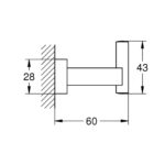 ESSENTIALS CUBE ΑΓΚΙΣΤΡΟ ΧΡΩΜΕ 40511001 GROHE - Image 2