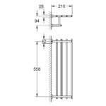 ESSENTIALS CUBE ΡΑΦΙ ΓΙΑ ΠΕΤΣΕΤΕΣ ΧΡΩΜΕ 40512001 GROHE - Image 2