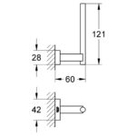 ESSENTIALS CUBE ΘΗΚΗ ΓΙΑ ΧΑΡΤΙ ΤΟΥΑΛΕΤΑΣ ΧΡΩΜΕ 40623001 GROHE - Image 2