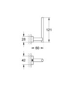 ESSENTIALS CUBE ΧΑΡΤΟΘΗΚΗ SUPERSTEEL 40623DC1 GROHE - Image 2