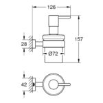 ESSENTIALS CUBE ΝΤΙΣΠΕΝΣΕΡ ΣΑΠΟΥΝΙΟΥ ΜΕ ΒΑΣΗ ΣΤΗΡΙΞΗΣ 40756001 GROHE - Image 2