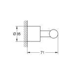 ATRIO ΔΙΠΛΟ ΑΓΚΙΣΤΡΟ BRUSHED HARD GRAPHITE 40890AL0 GROHE - Image 2