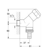 ORIGINAL WAS® ΚΑΝΟΥΛΑ ΒΕΡΑΝΤΑΣ 1/2" ΧΡΩΜΕ 41010000 GROHE - Image 2