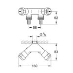 ORIGINAL WAS® ΔΙΠΛΗ ΒΑΛΒΙΔΑ 1/2" ΧΡΩΜΕ 41022000 GROHE - Image 2