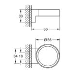 SELECTION ΒΑΣΗ ΣΤΗΡΙΞΗΣ HARD GRAPHITE 41027A00 GROHE - Image 2