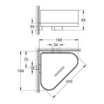 SELECTION ΣΠΟΓΓΟΘΗΚΗ ΓΩΝΙΑΚΗ ΧΡΩΜΕ 41038000 GROHE - Image 2