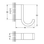 SELECTION ΑΓΓΙΣΤΡΟ ΜΟΝΟ HARD GRAPHITE 41039A00 GROHE - Image 2