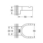 SELECTION ΔΙΠΛΟ ΑΓΓΙΣΤΡΟ HARD GRAPHITE 41049A00 GROHE - Image 2